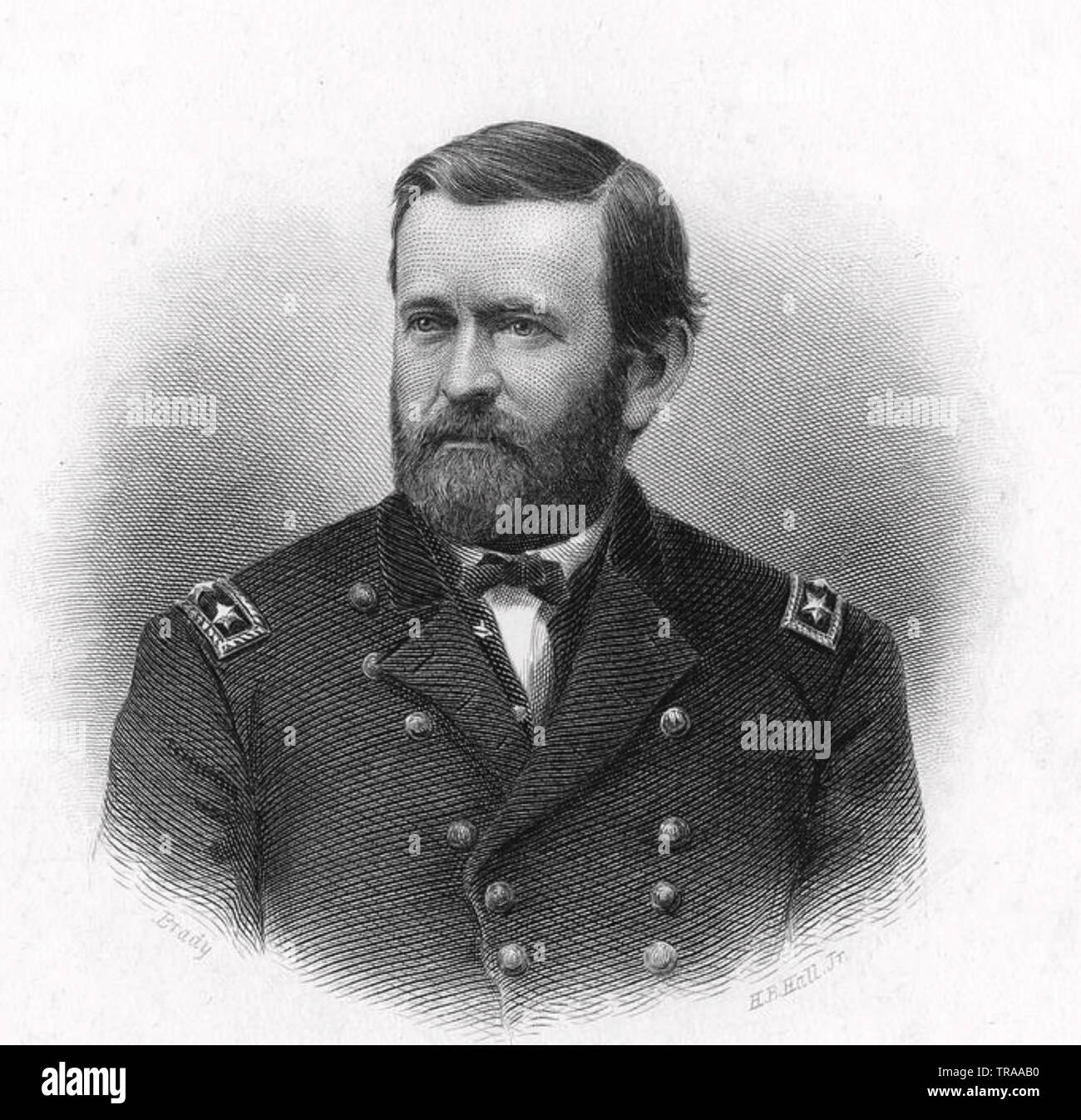 Ulysses S. Grant (1822-1885) amerikanischer Soldat und 18 Präsident Stockfoto
