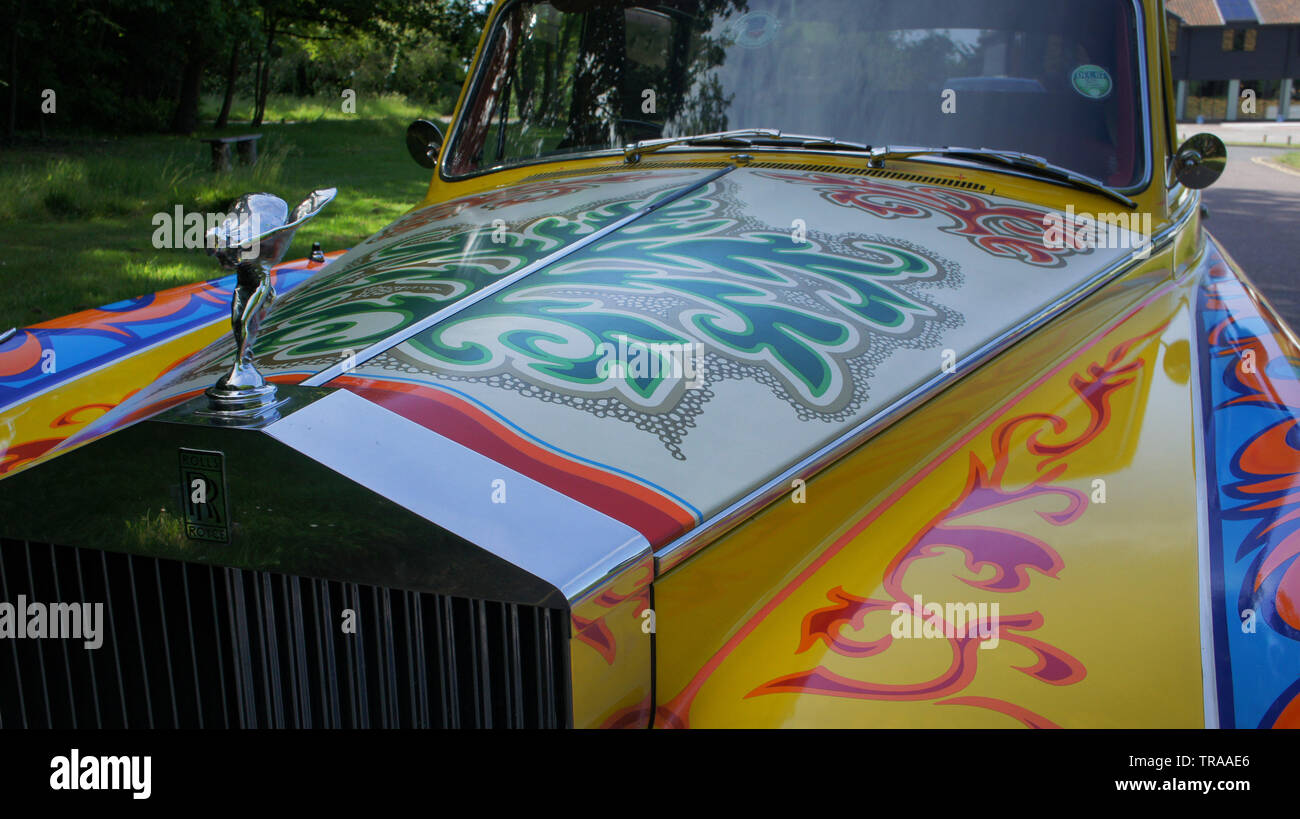 John Lennons Psychedelic Rolls Royce Stockfoto