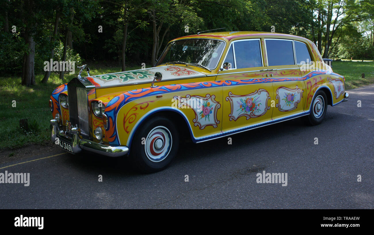 Psychedelische Rolls Royce aus den 1960er Jahren Stockfoto