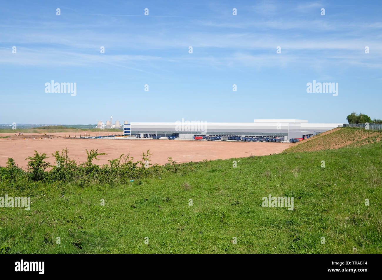 Neue Lager an der East Midlands gateway Leicestershire Stockfoto