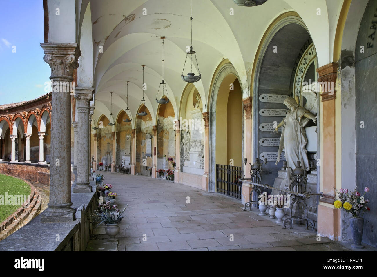 Certosa von Ferrara - San Cristoforo alla Certosa in Ferrara. Italien Stockfoto