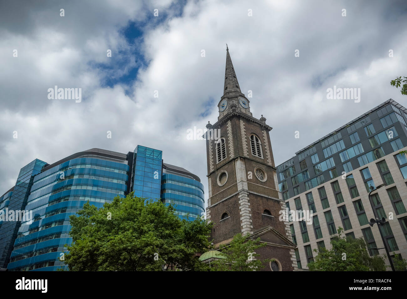 St. Botolph ohne Aldgate Kirche in London Stockfoto