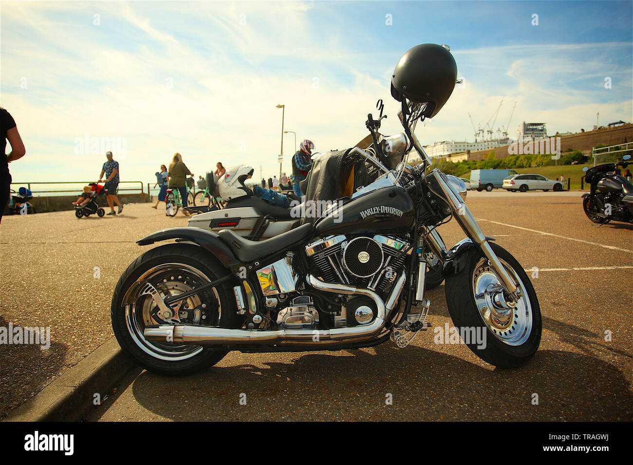 Hells Angels in Brighton - feiern ihren 50. Jahrestag in Großbritannien Stockfoto