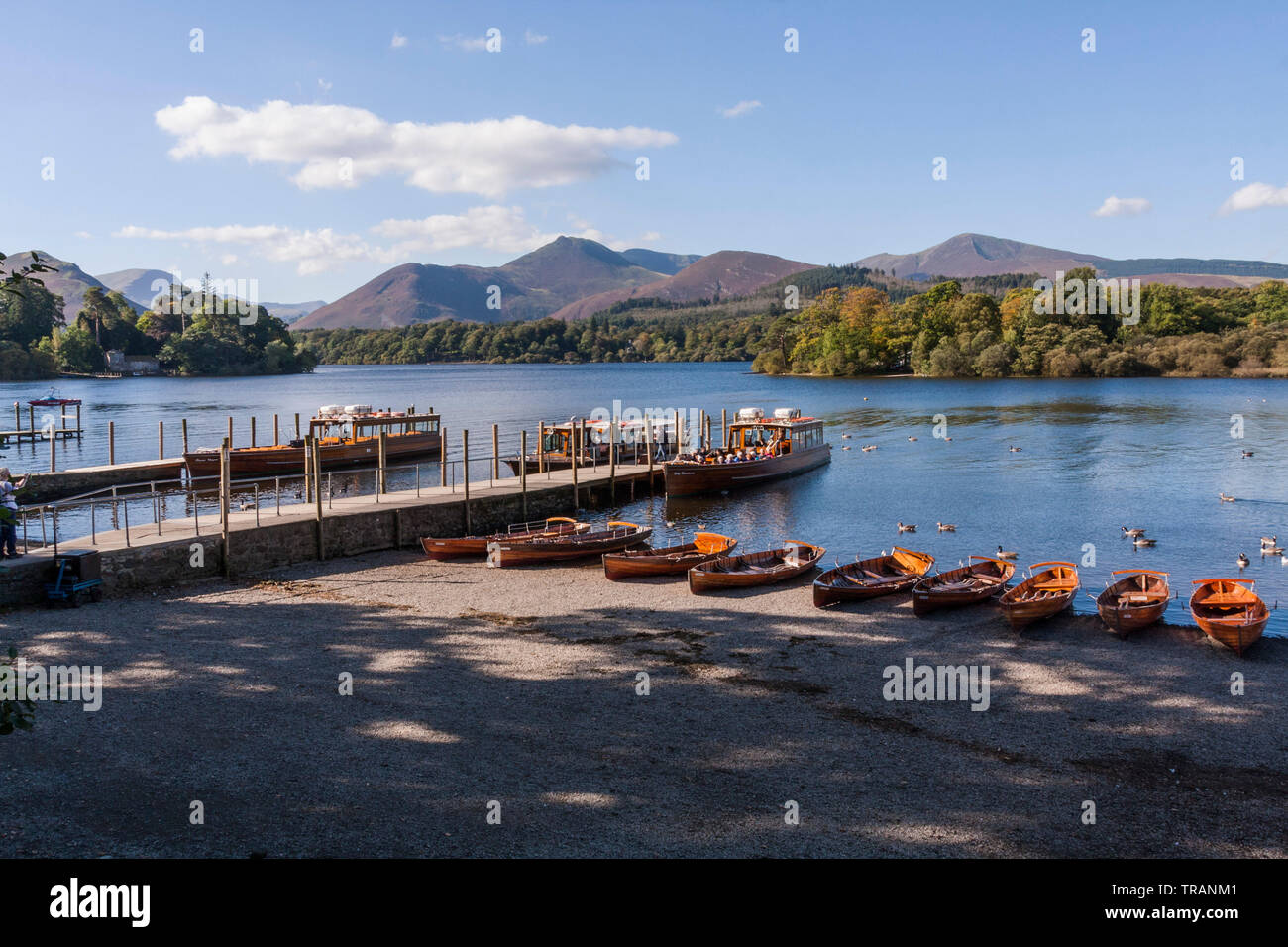 Derwentwater im Nationalpark Lake District, Cumbria, England, Großbritannien Stockfoto