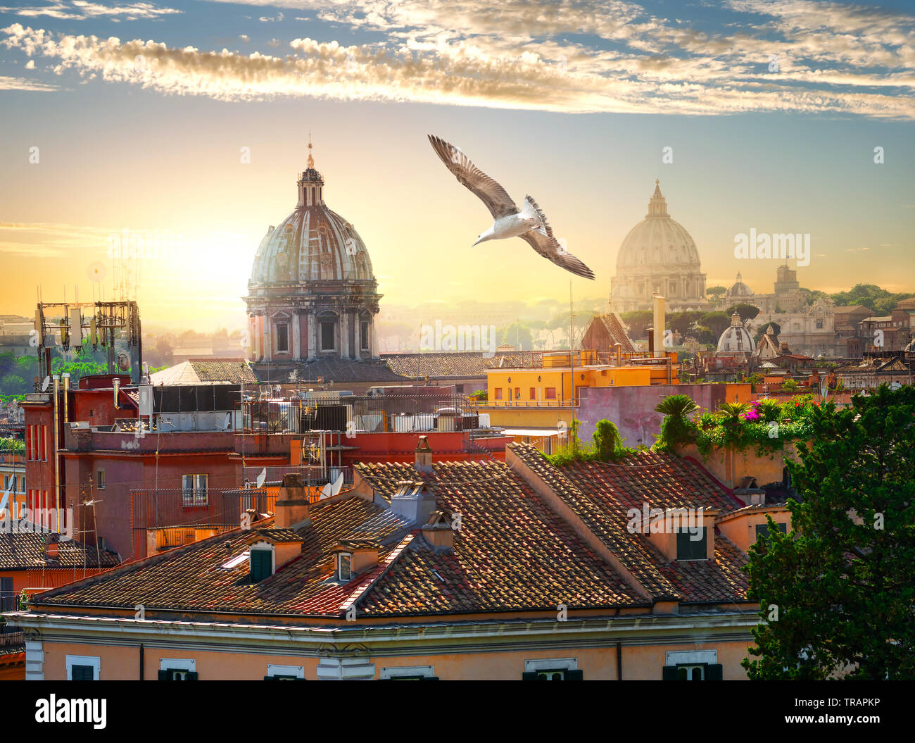 Dome von Rom historische Architektur closeup, Italien Stockfoto
