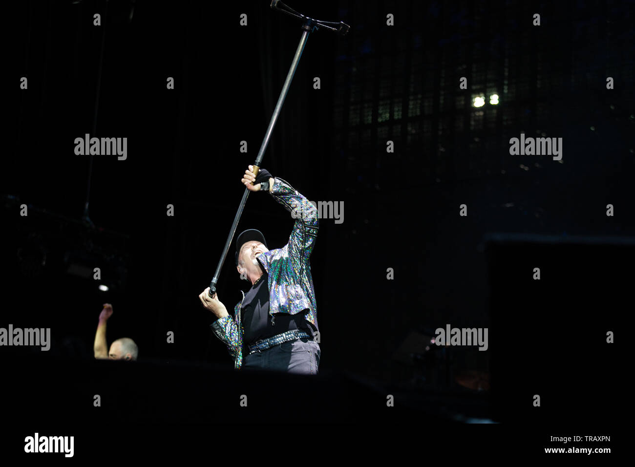 Milano, 1 Giugno 2019. Vasco Rossi in Concerto Allo Stadio San Siro di Milano. Copyright Davide Merli/Alamy Stockfoto