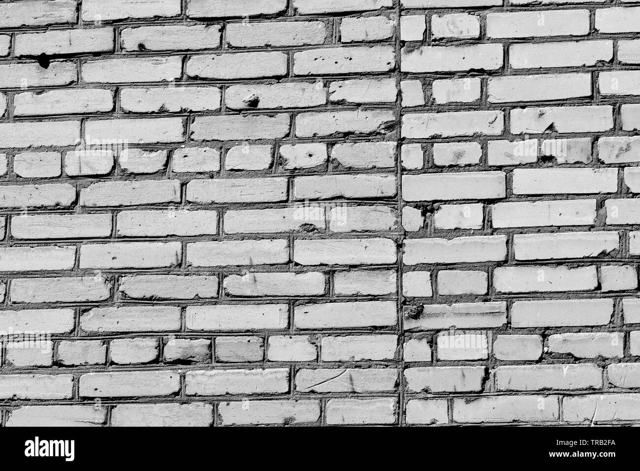 Alte Mauer Textur hautnah. Ziegelwand hintergrund Schwarz und Weiß Stockfoto Alte Mauer Textur hautnah. Ziegelwand hintergrund Schwarz und Weiß Stockfoto