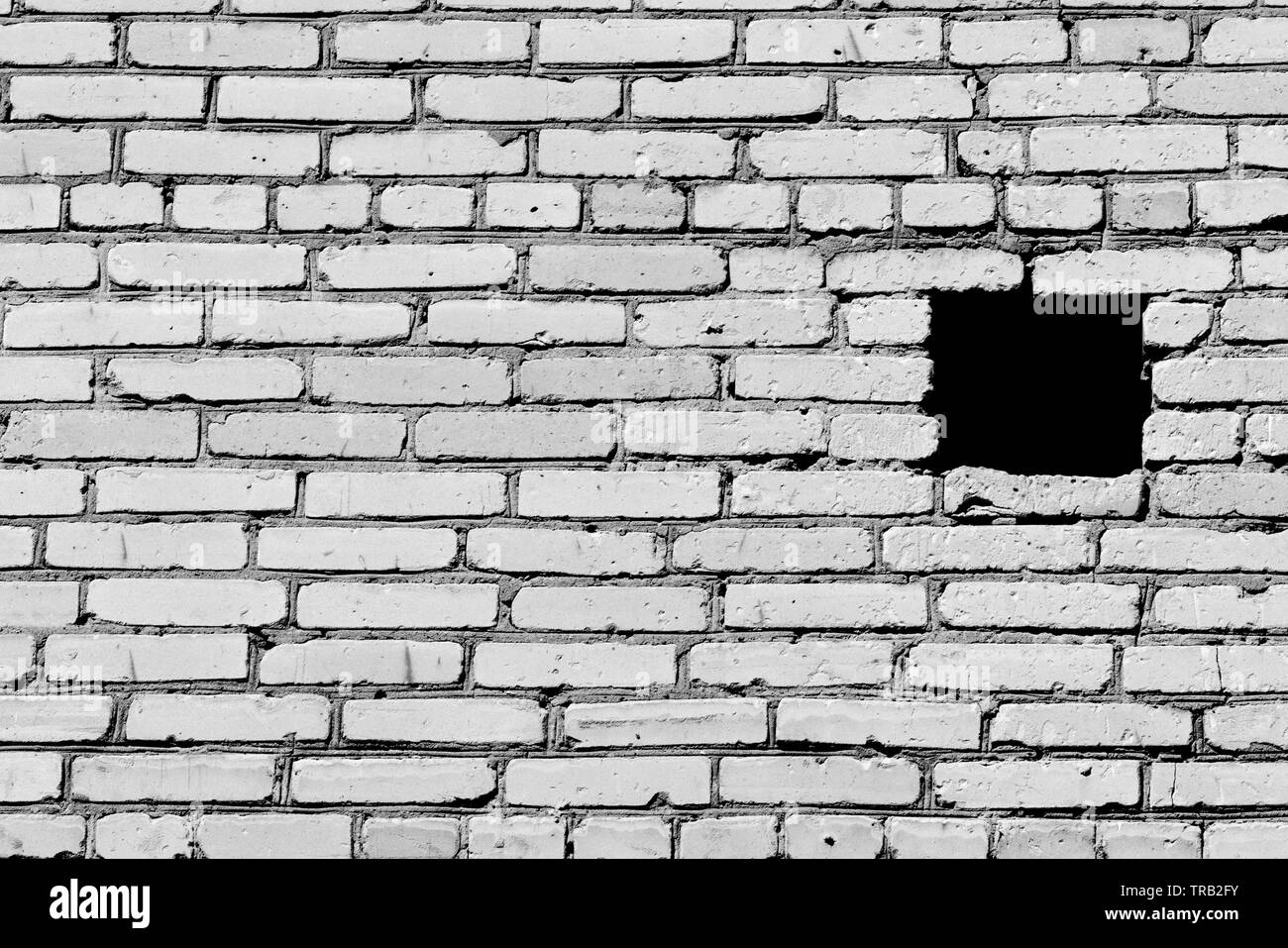 Alte Mauer Textur hautnah. Ziegelwand hintergrund Schwarz und Weiß Stockfoto Alte Mauer Textur hautnah. Ziegelwand hintergrund Schwarz und Weiß Stockfoto