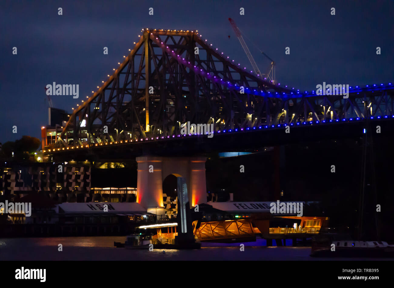 Geschichte Brücke über Fluss Brisbane, Brisbane, Queensland, Australien Stockfoto