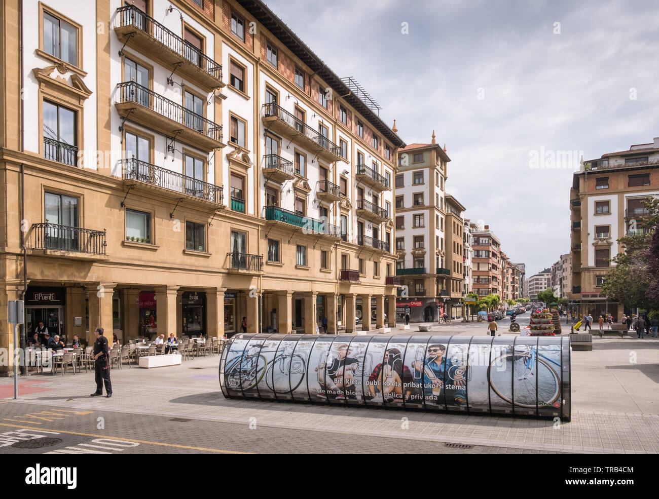 Getxo street scene, Vizcaya, Baskenland, Spanien. Stockfoto