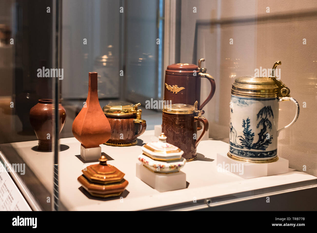 4. JUNI 2018, MAILAND, ITALIEN: Museum der Poldis Pezzoli, Exposition der Luxus aus den Sammlungen des Adels von Mailand. Stockfoto