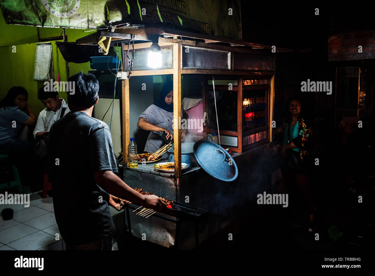 Street Food Cart in Ubud, Bali Stockfoto