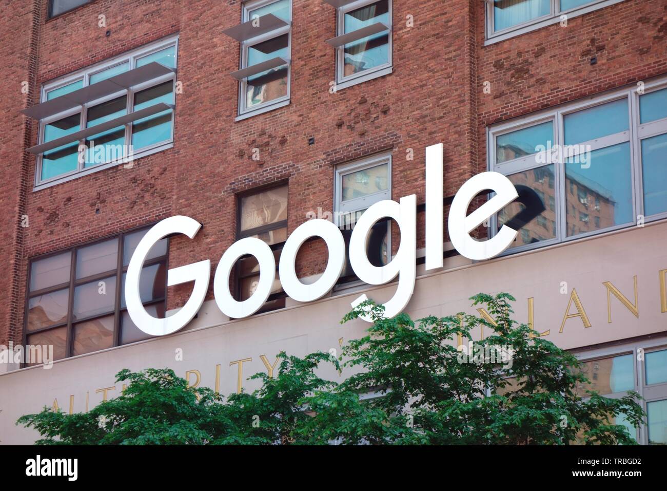 Google Hauptquartier in New York Stockfoto