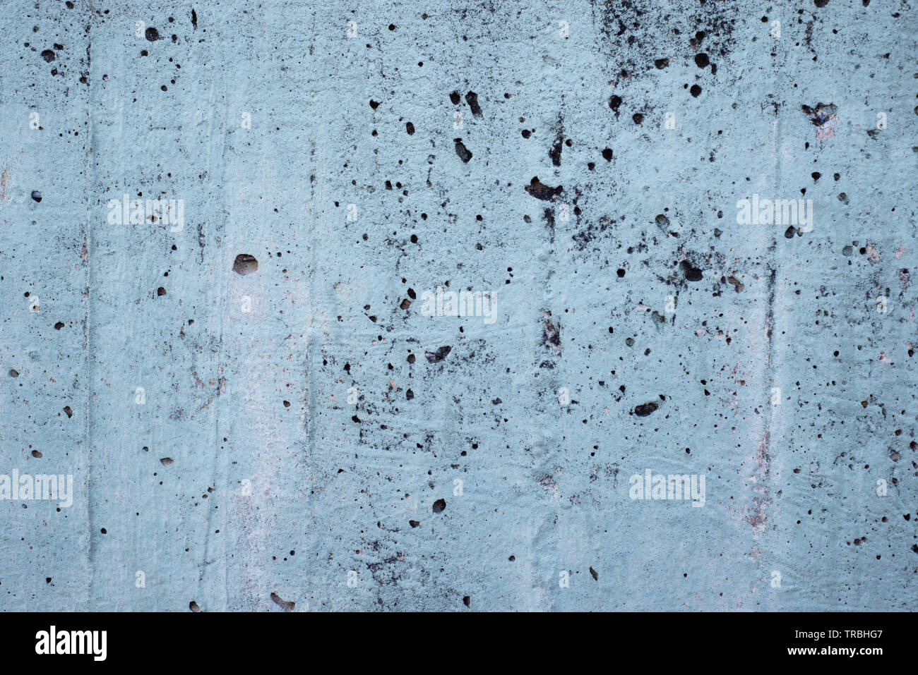 Hellblau Peeling Betonwand Stockfoto