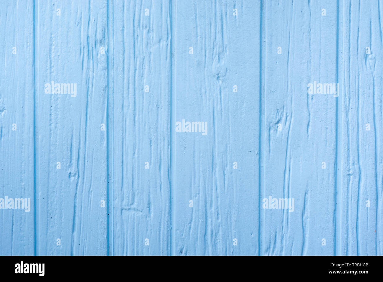 Hellblau lackiertem Holz Wand Stockfoto