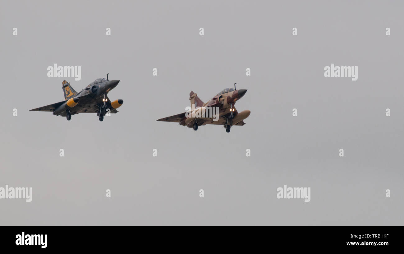 Couteau Delta Display Team flying Dassault Mirage 2000D Stockfoto