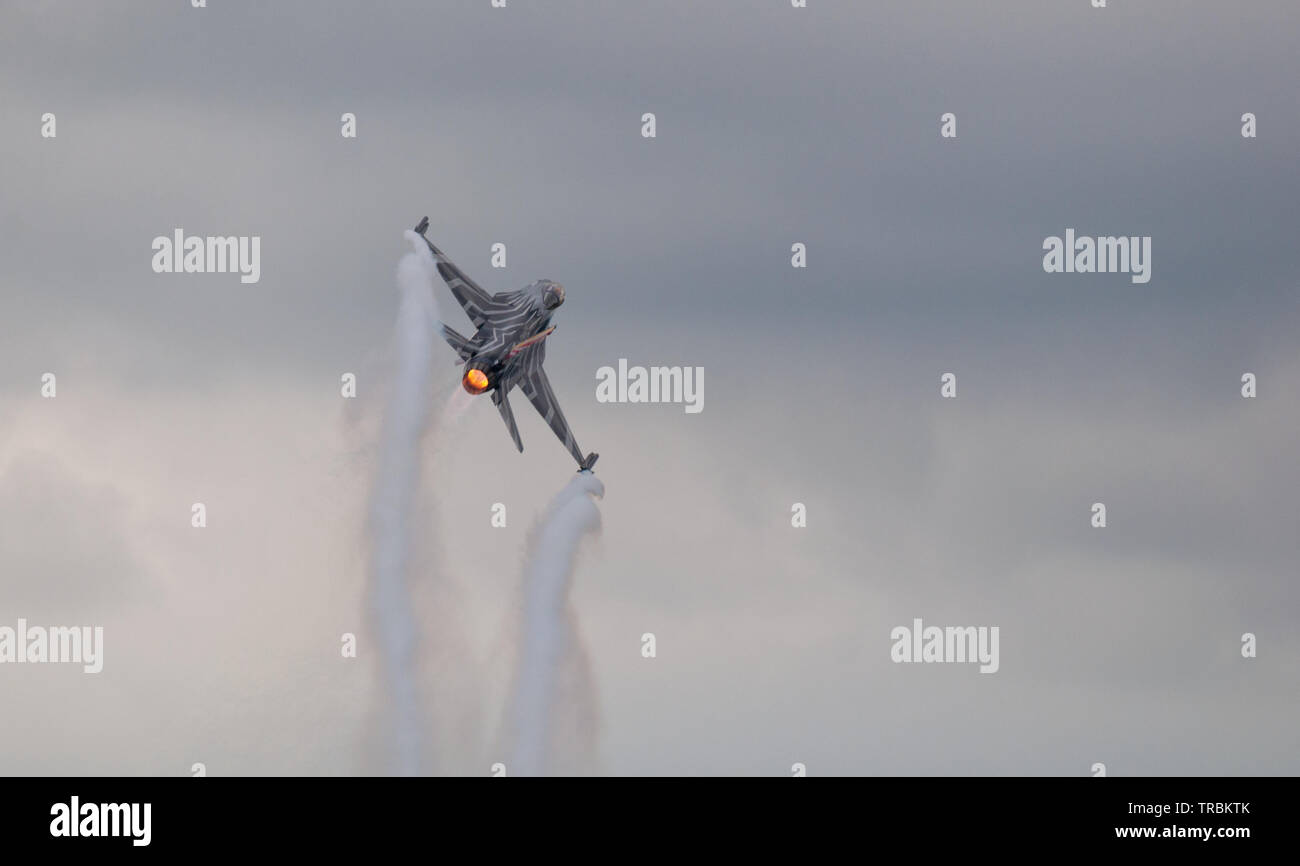 Lockheed Martin F-16A Fighting Falcon FA-123 (msn 6 H-123), der Belgischen Luft Komponente Stockfoto