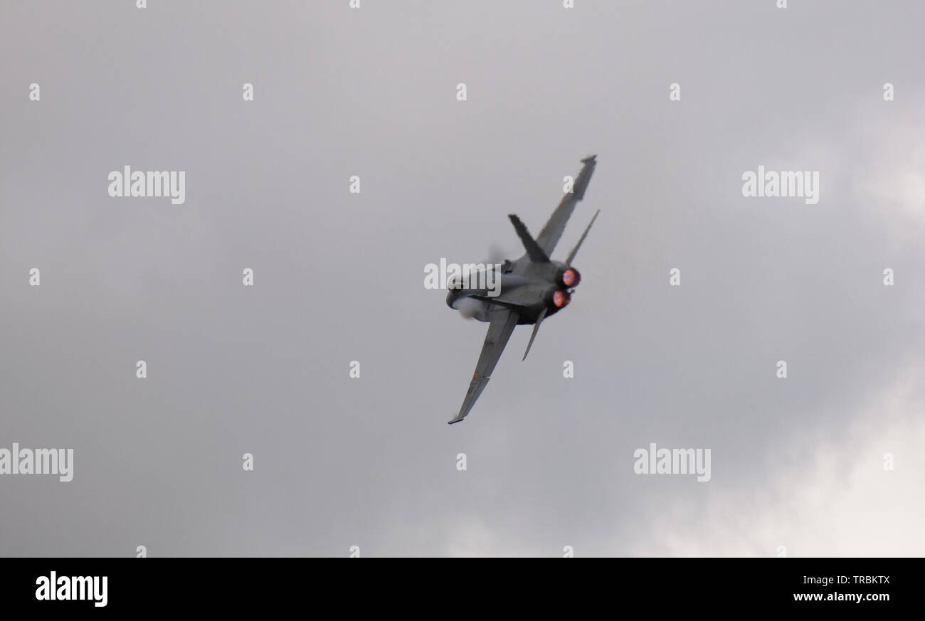 Spanische Luftwaffe EF-18 Hornet Stockfoto