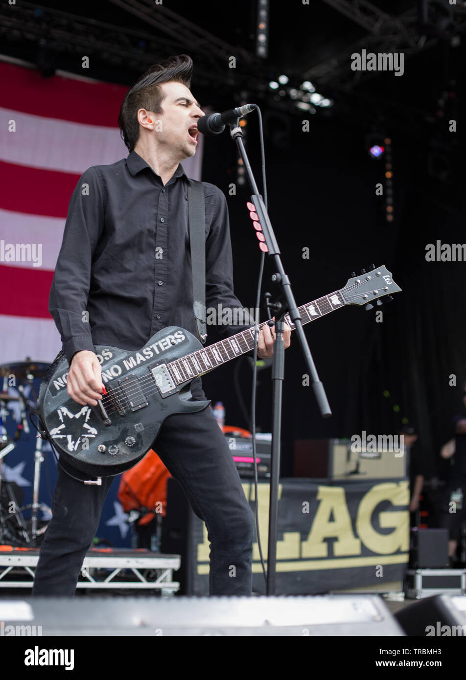 Anti Flag live beim Slam Dunk 2019 Stockfoto