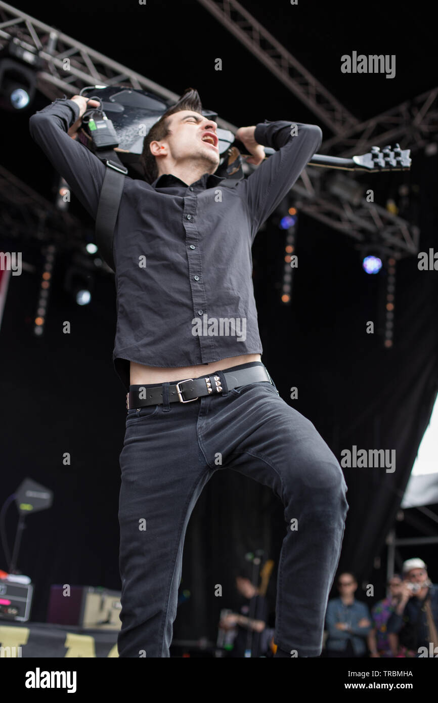 Anti Flag live beim Slam Dunk 2019 Stockfoto