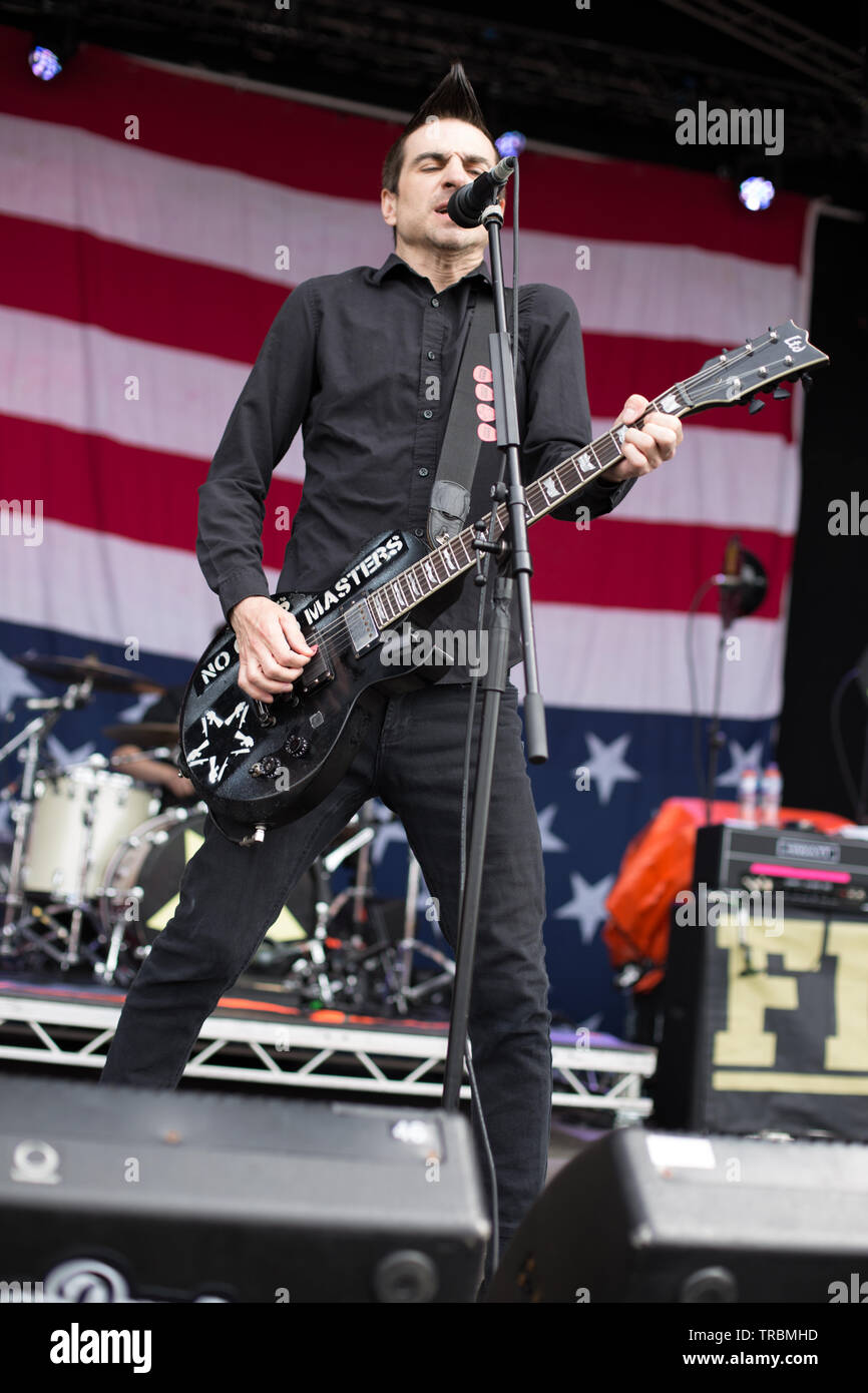 Anti Flag live beim Slam Dunk 2019 Stockfoto