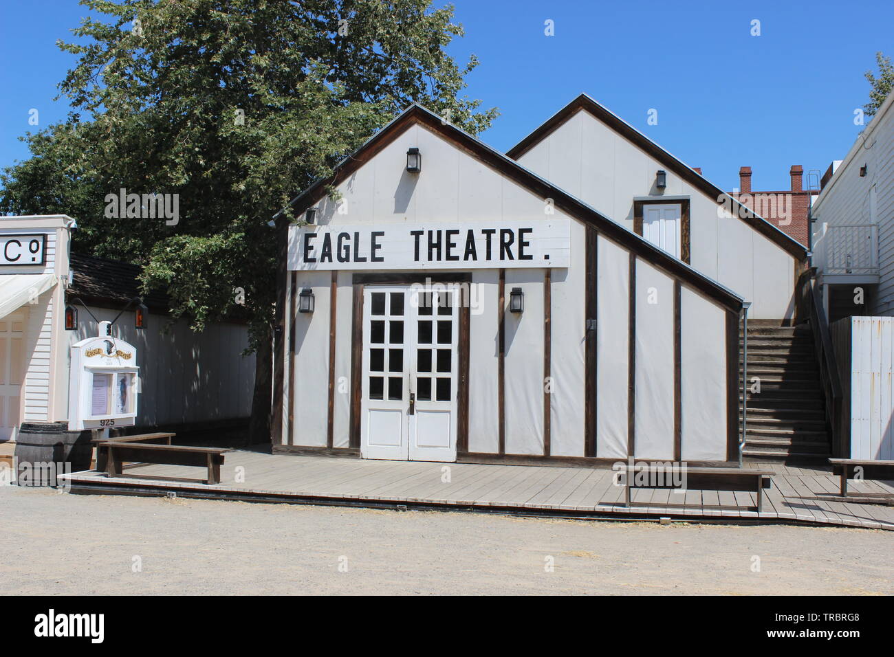 Adler Theatre, Old Sacramento, Kalifornien Stockfoto