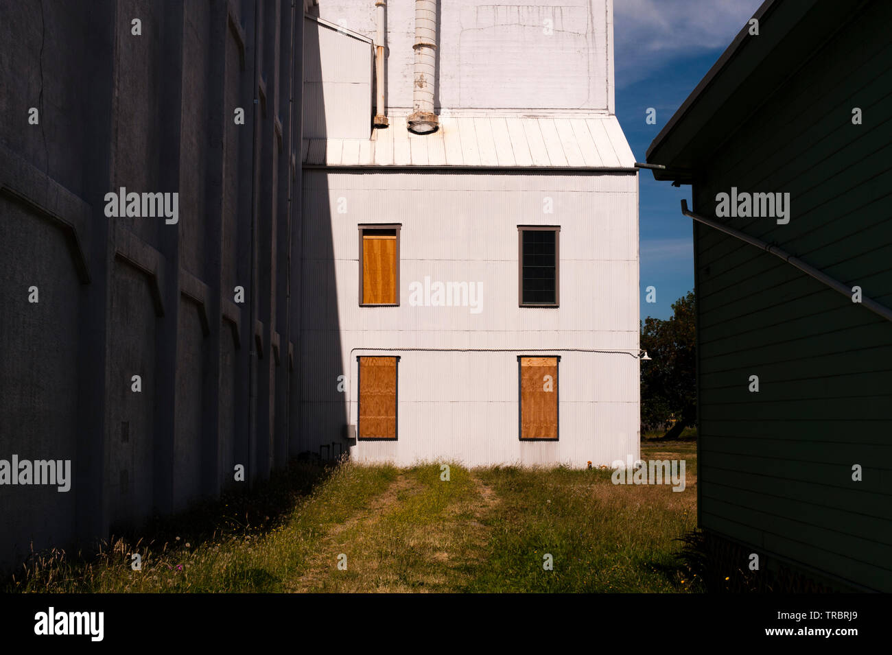 Äußere der historischen Dampffabrik im Süden von Seattle, George Town Stockfoto