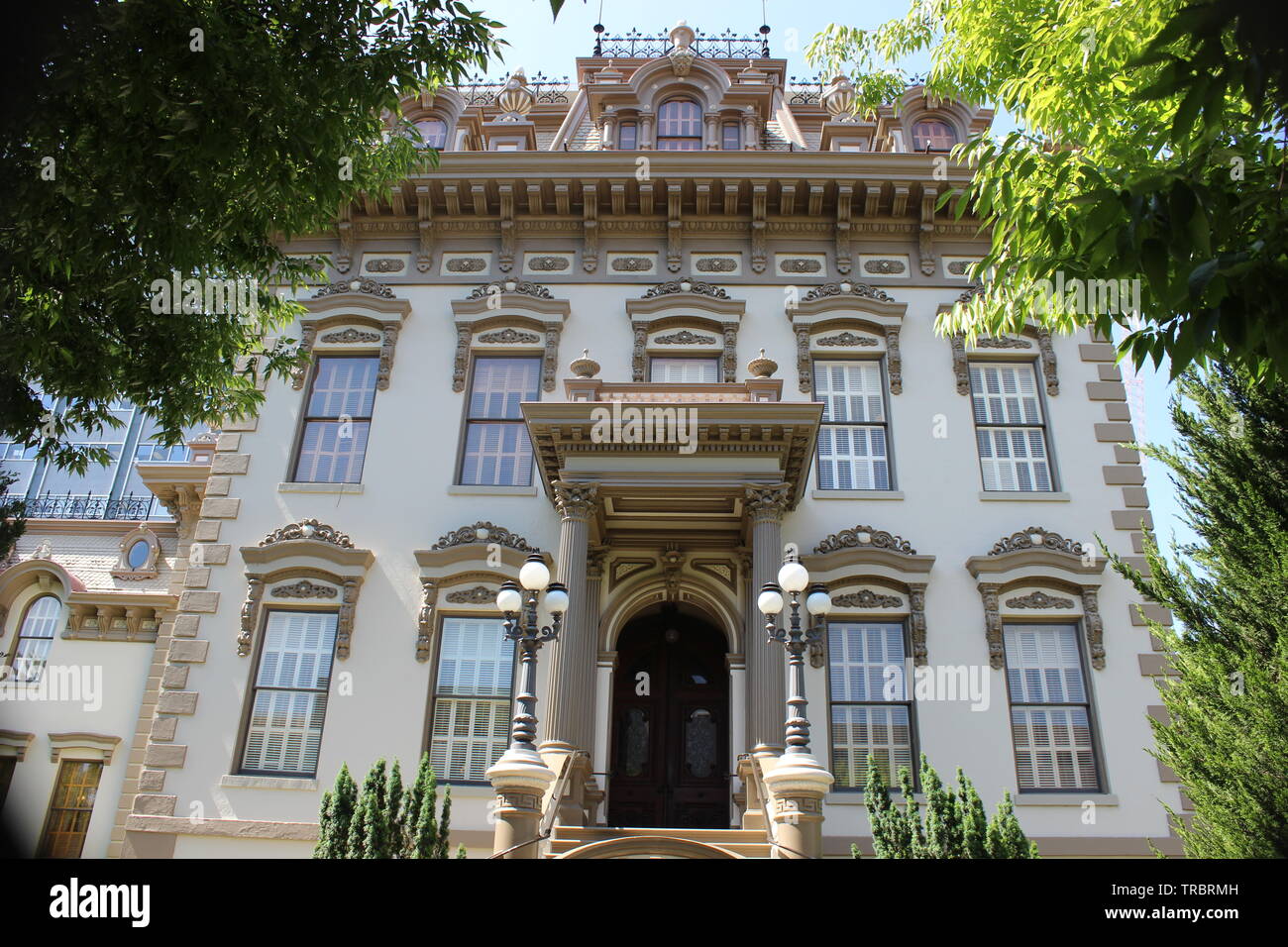 Leland Stanford Mansion, Sacramento, Kalifornien Stockfoto