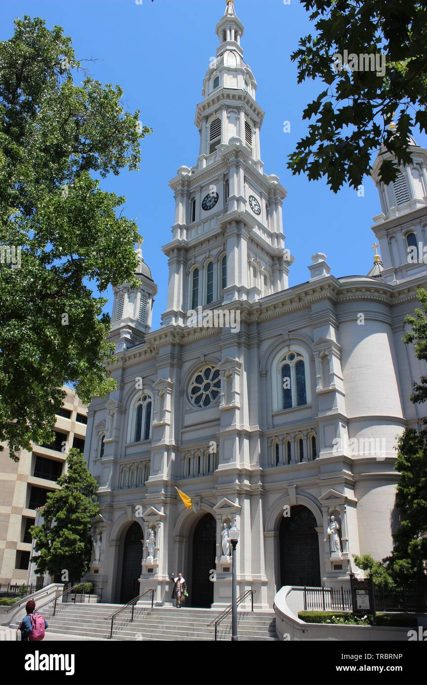 Kathedrale des Heiligen Sakraments, Sacramento, Kalifornien Stockfoto