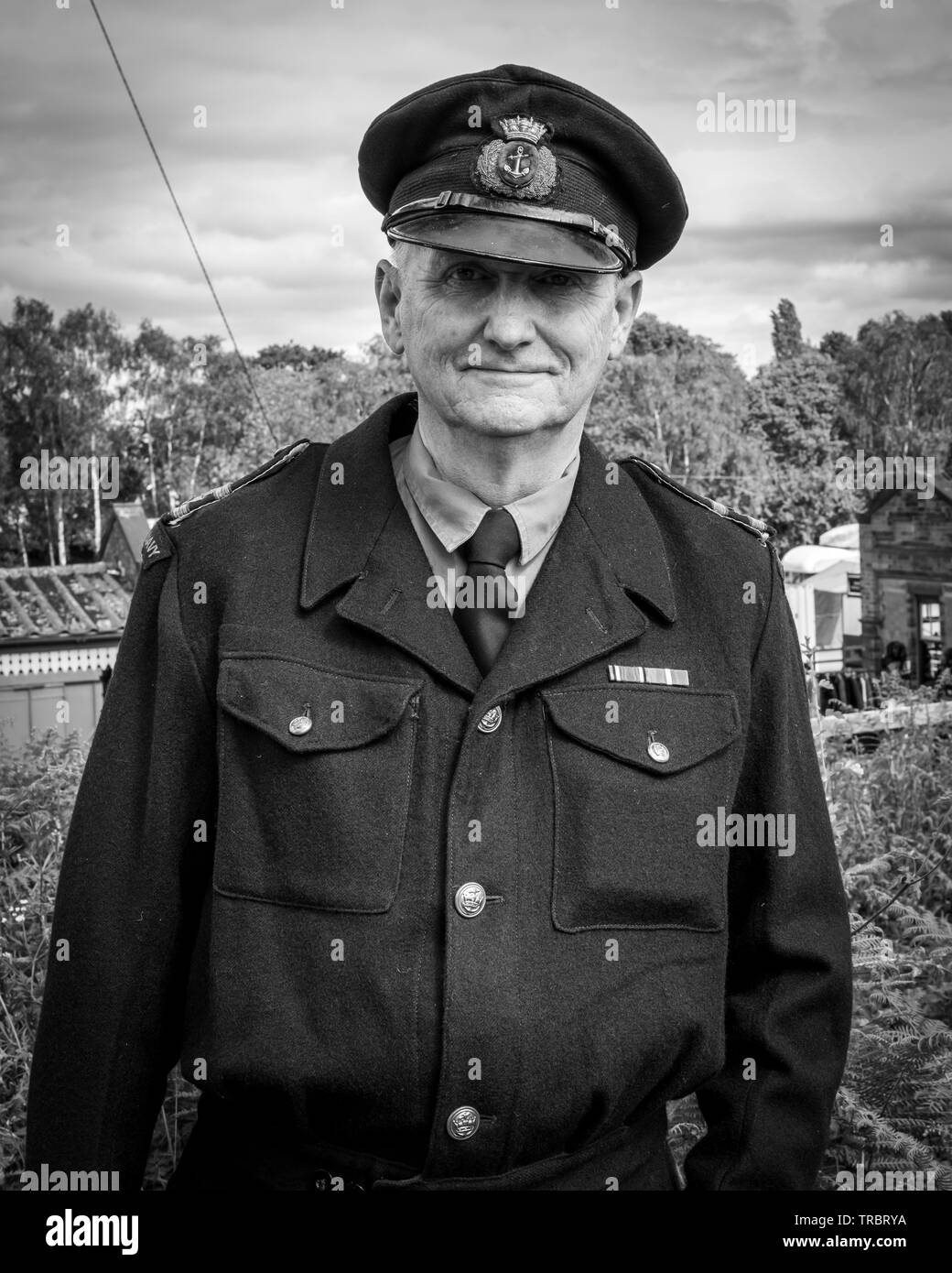 Portraits aus den 40er Jahren Krieg Wochenende an der Great Central Railway in Loughborough, Loughborough Großbritannien. Stockfoto