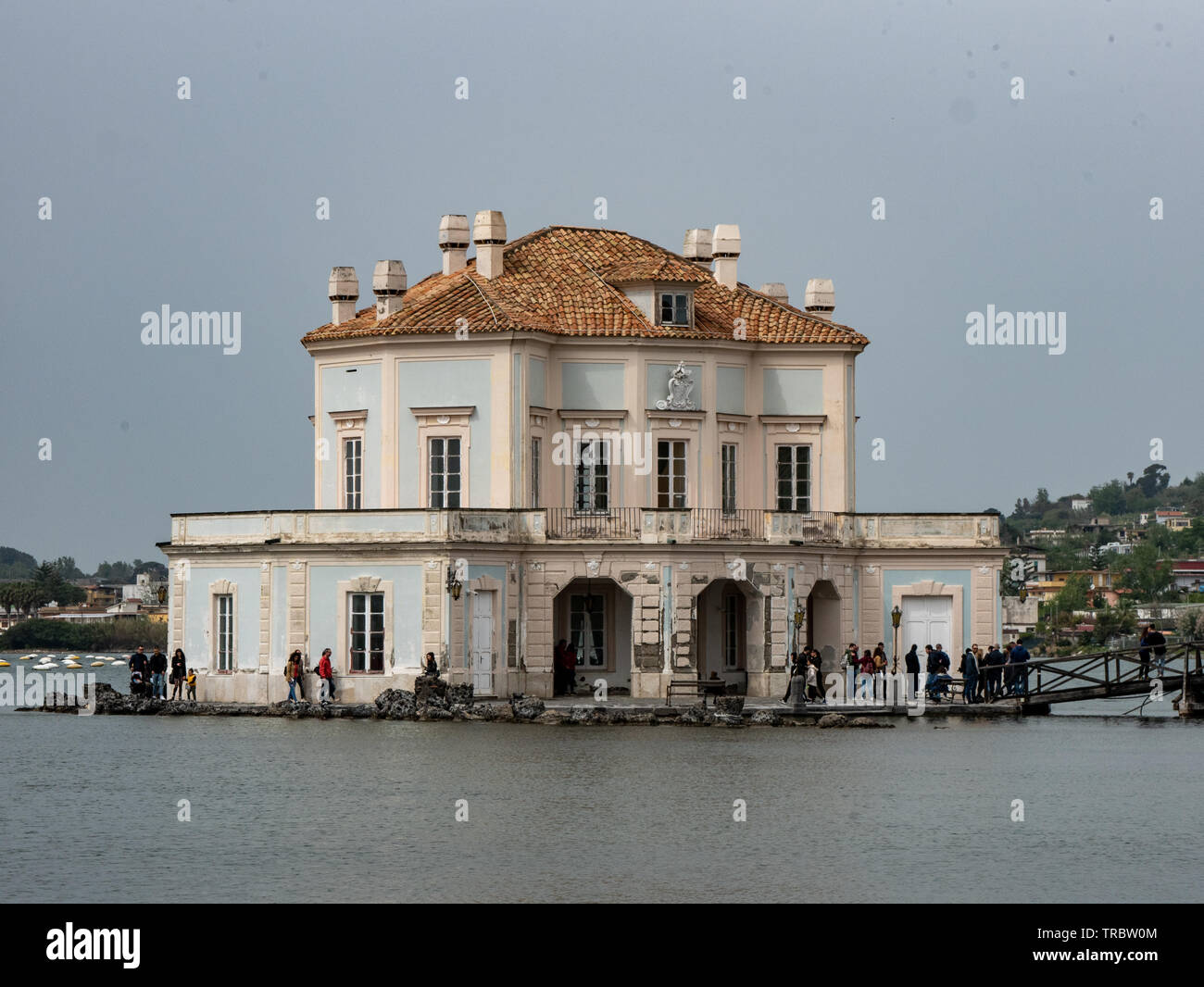 Casina Vanvitelliana, Casino di Caccia del Re realizzata dal Vanvitelli sul Lago del Fusaro Stockfoto