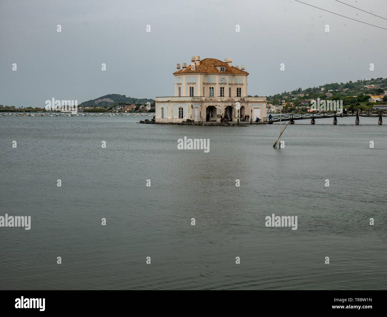 Casina Vanvitelliana, Casino di Caccia del Re realizzata dal Vanvitelli sul Lago del Fusaro Stockfoto