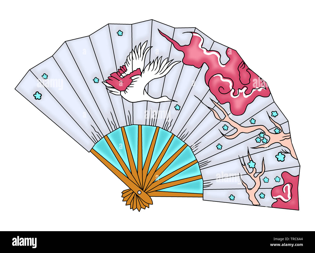 Textildruck Verwandte Manuell illustrierte Werk Digital verbesserte In Adobe Photoshop CC + 20019 mit Spezialeffekten und Bürsten manuell Artwork Stockfoto