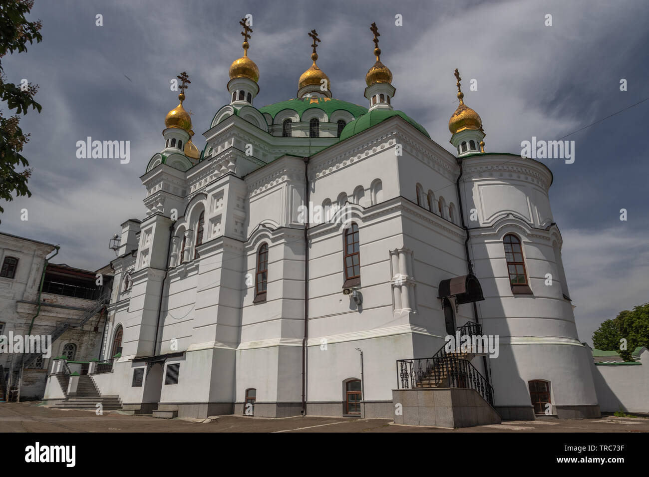 Kirche mit goldenen Kuppeln, Kiew Pechersk Lawra Kiew, Ukraine Stockfoto