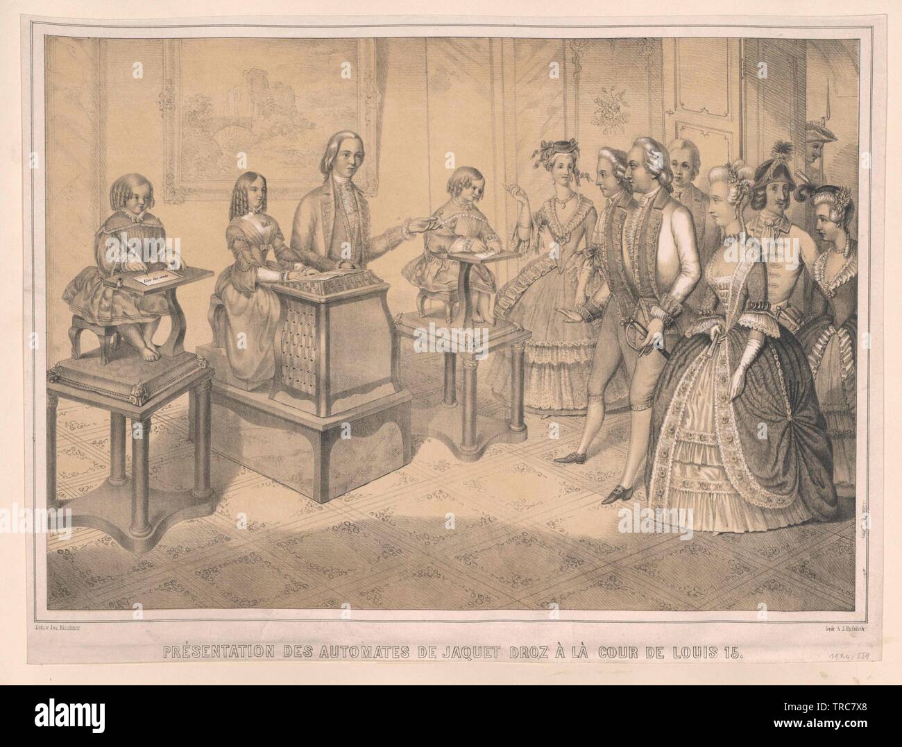 Jaquet-Droz, Henri-Louis, Additional-Rights - Clearance-Info - Not-Available Stockfoto