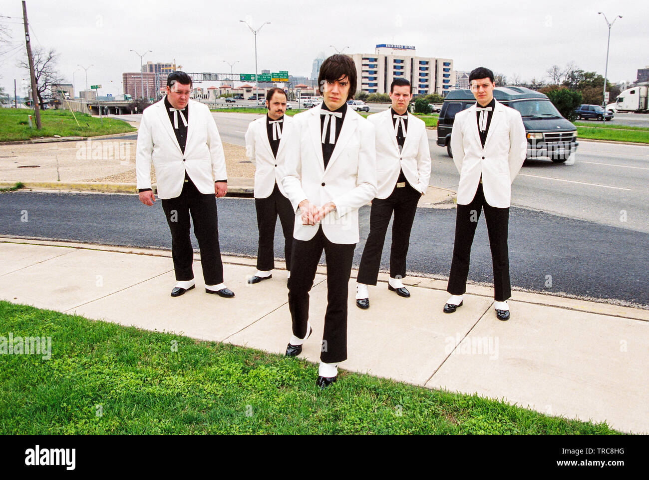 Die Bienenstöcke eine schwedische Rockband, in, Austin, Texas, Vereinigte Staaten von Amerika fotografiert. Stockfoto