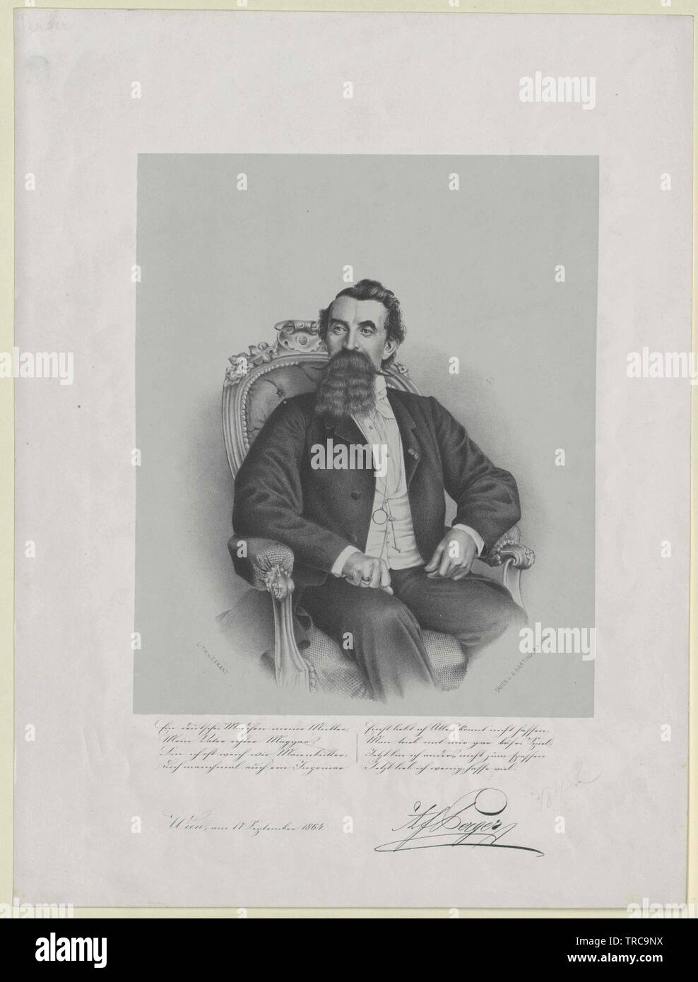 Perger, Aloysius Franz, lebte ca. 1872 Additional-Rights - Clearance-Info - Not-Available Stockfoto