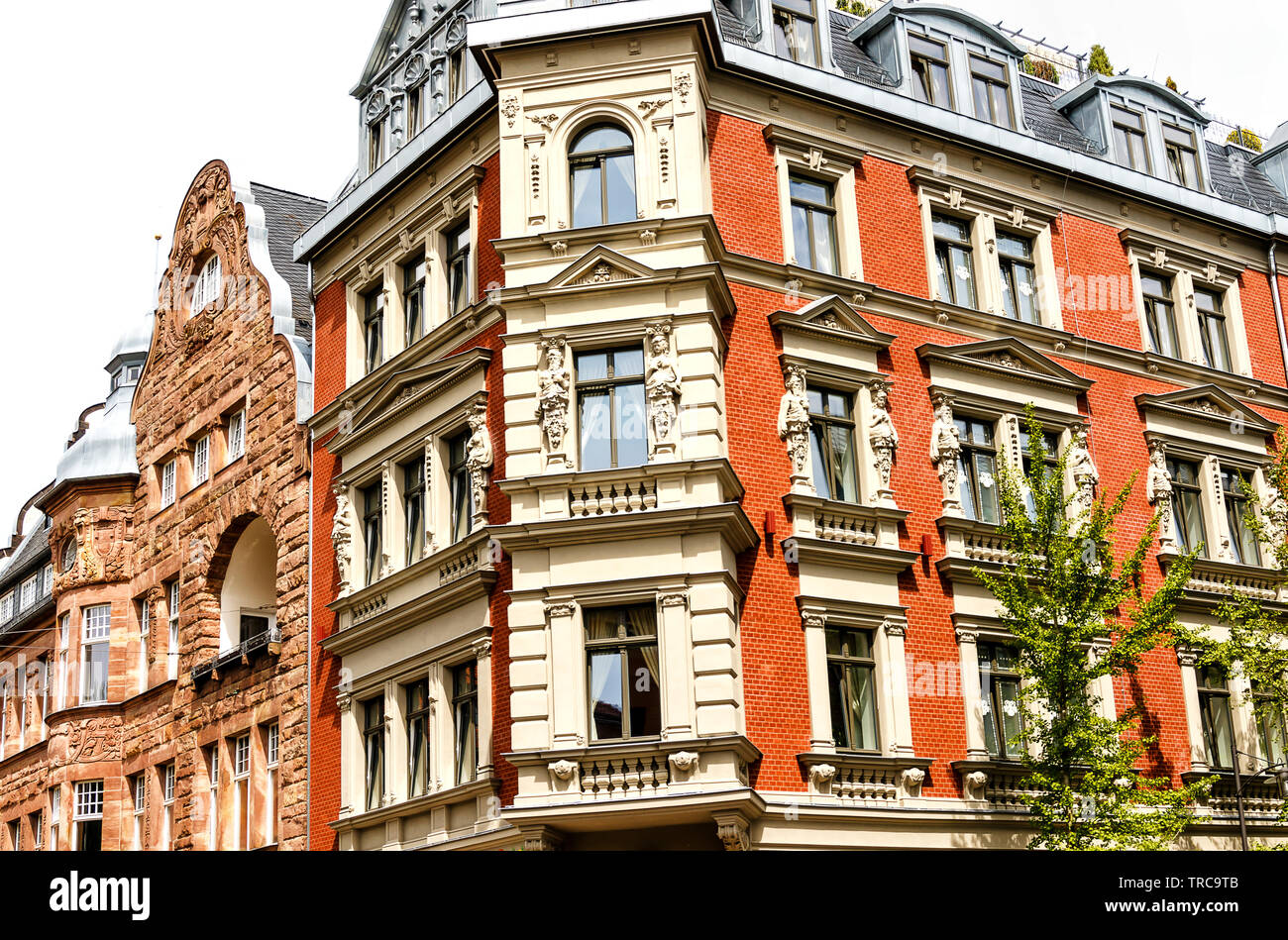 Historisches Wohnhaus in der Goethe Stadt Weimar, Deutschland Stockfoto