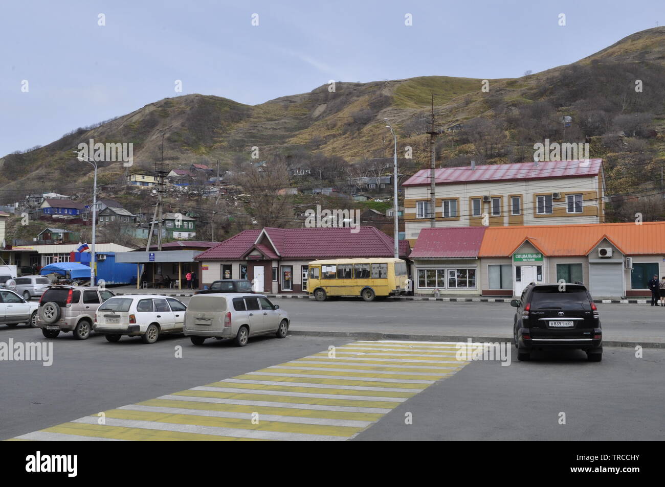 Nevelsk an der Westküste des südlichen Sakhalin Insel Остров Сахалин Russland Stockfoto