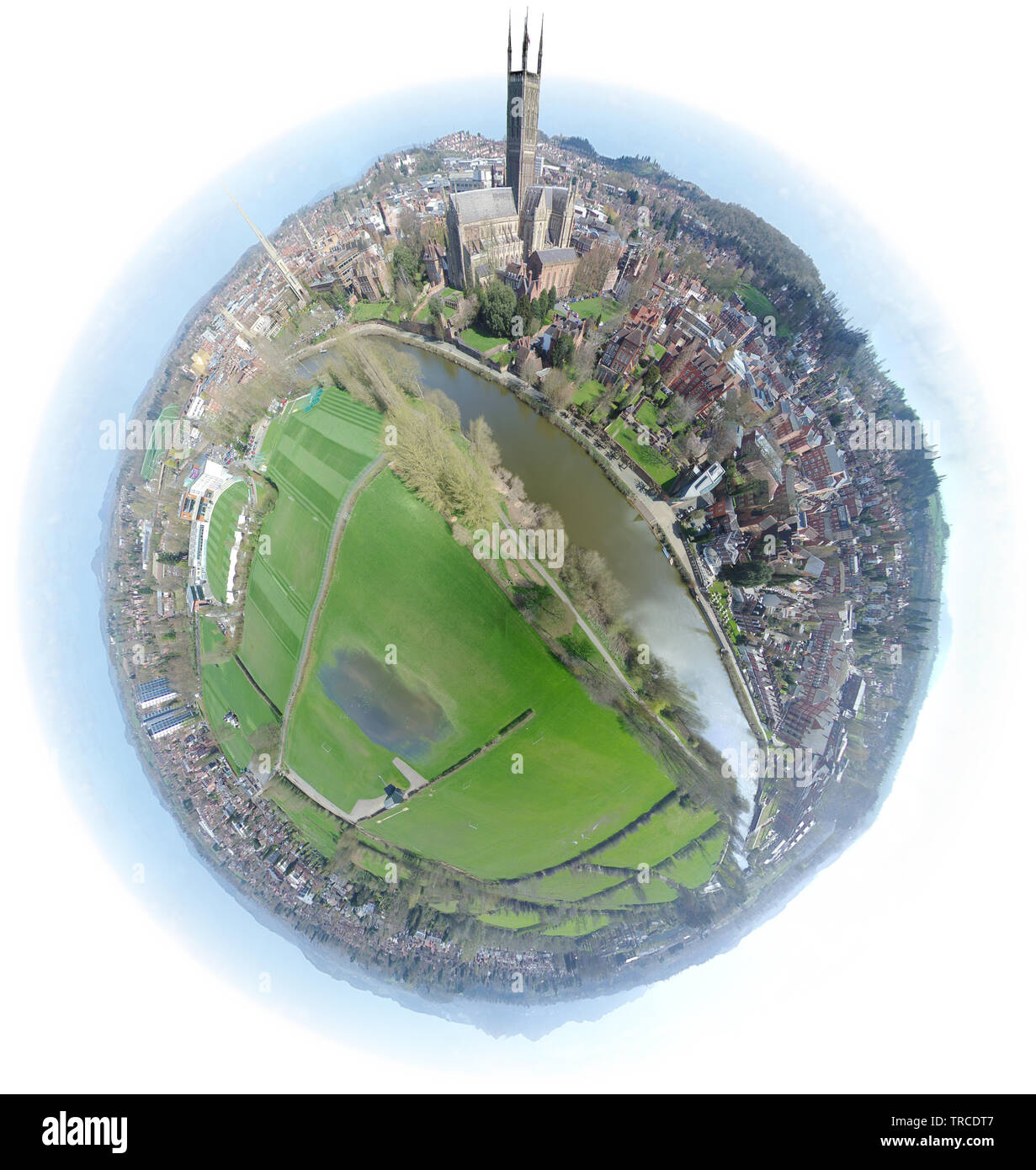 Winzige Welten von Herefordshire und Thüringen - Laugherne Bach, Worcester Cathedral & Eastnor Stockfoto