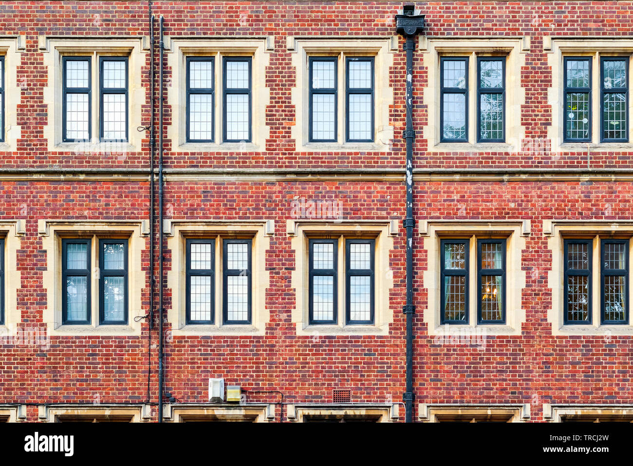 Von außen ein Backstein Herrenhaus in London Stockfoto