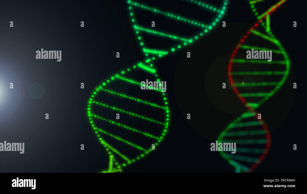 DNA und medizinischen und technologischen Hintergrund. Gesundheit und Wissenschaft Symbol. Stockfoto