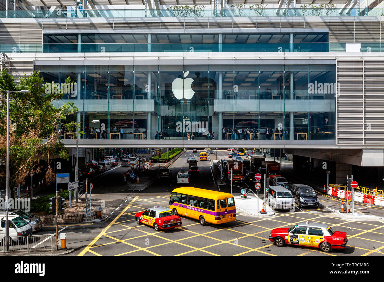 Der Apple Store in der IFC Mall, Hongkong, China Stockfoto