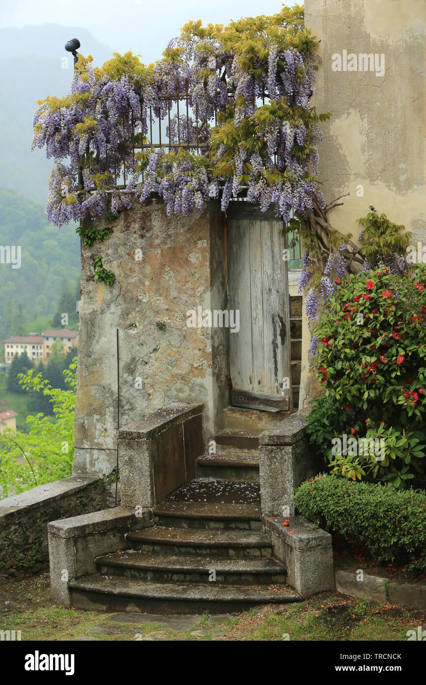 Sanctuaire. Mont Sacré de Varallo Sesia. Italie. Sanctuary. Sacro Monte di Varallo Sesia. Italien. Stockfoto