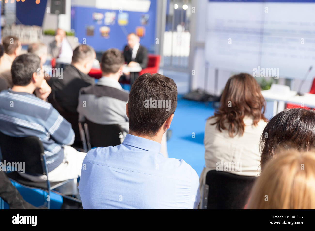 Die Teilnehmer der beruflichen oder geschäftlichen Konferenz Stockfoto