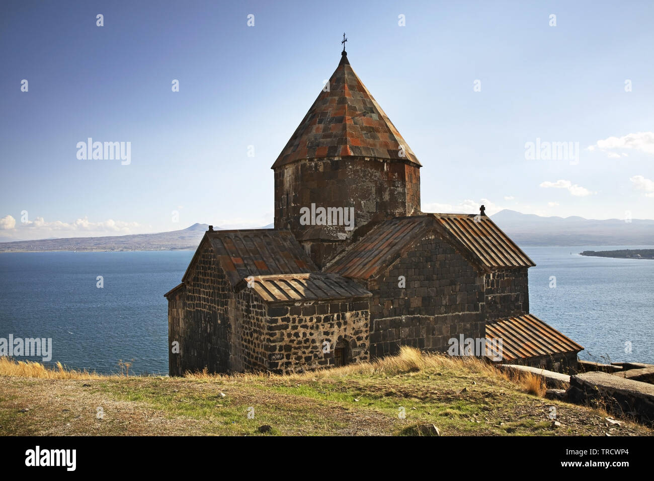 Sevanavank - Sevan Kloster. Surp Arakelots. Armenien Stockfoto