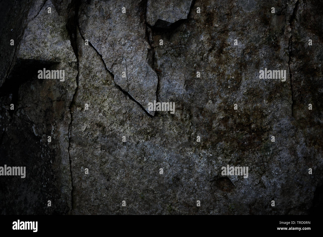 Zusammenfassung Hintergrund der natürlichen Dunkelgrau Stein oder Felsen (Details) Stockfoto