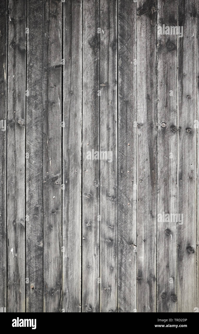 Eine alte verwitterte Holztafel, Wand, Hintergrund oder Textur. Stockfoto