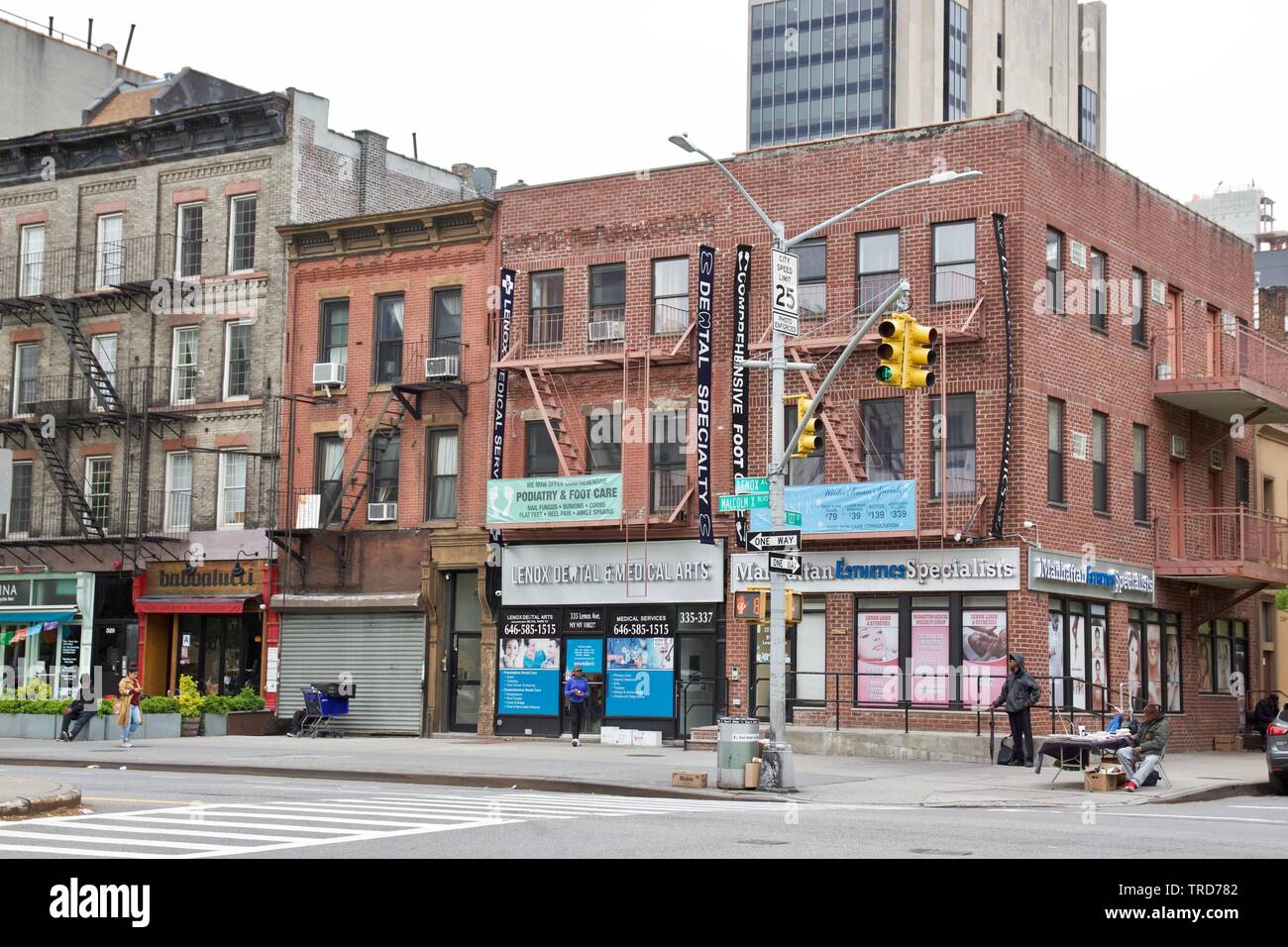 Lenox Avenue, Harlem, New York City Stockfoto