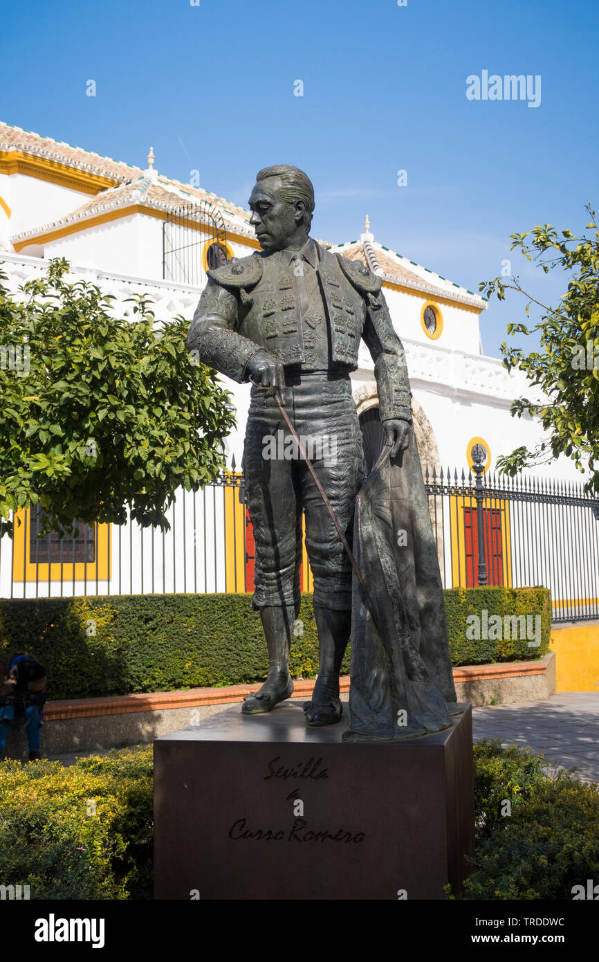 Sevilla Plaza de Toros de la Real Maestranza de Caballeria de Stierkampfarena Sevilla Spanien Stockfoto